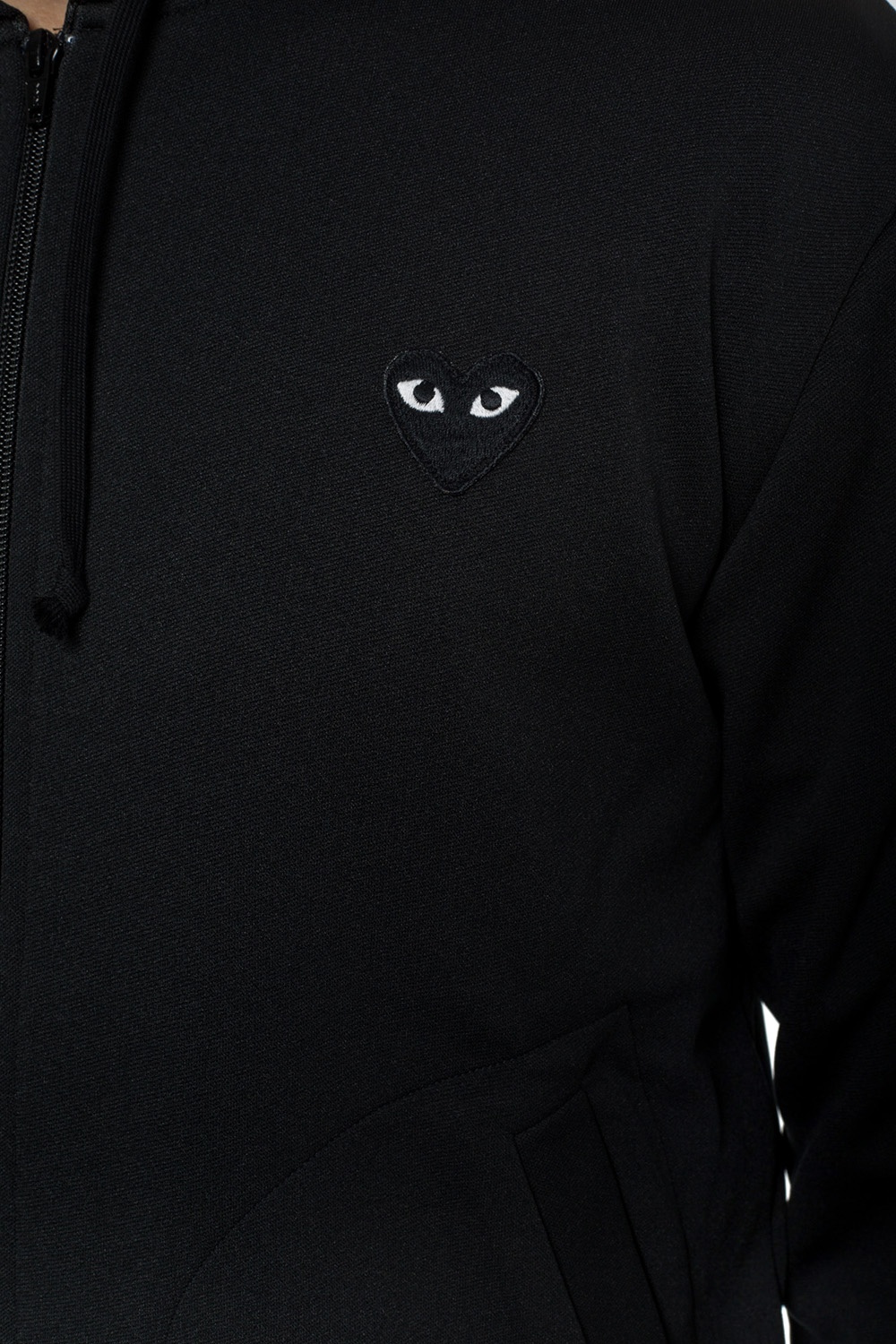 Commes des garcons hoodie hot sale black